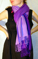Ombre pashmina in purples