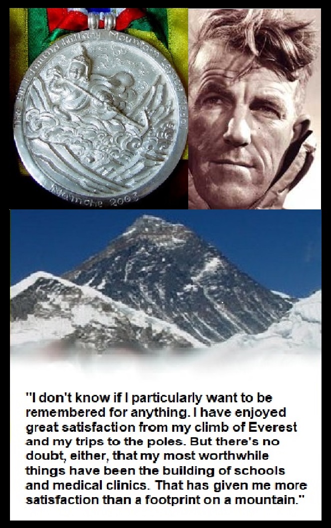 Hillary Medal, Everest, Hillary