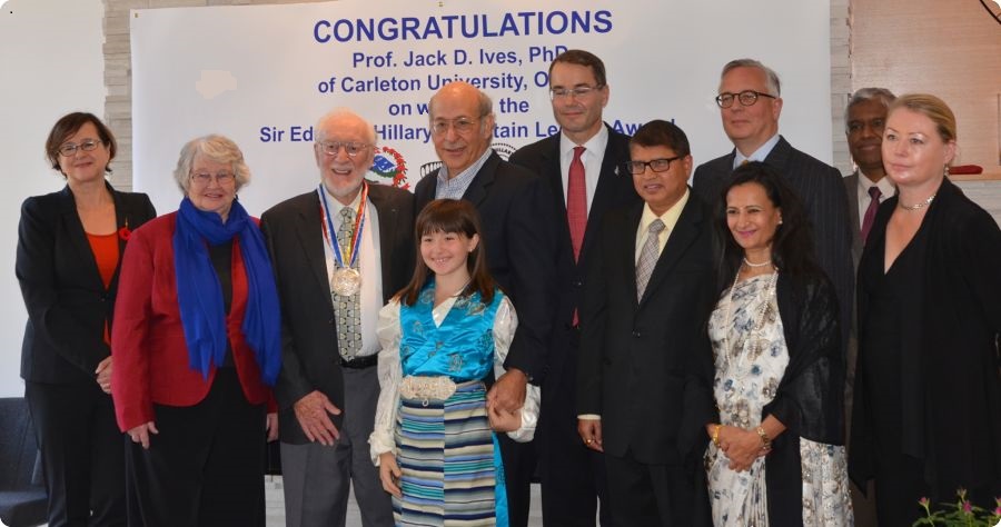 Hillary Medal presentation in Ottawa, 2015