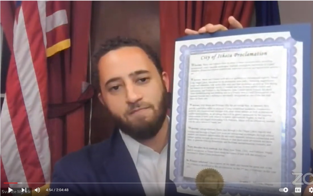 Ithaca Mayor proclaims sister cities